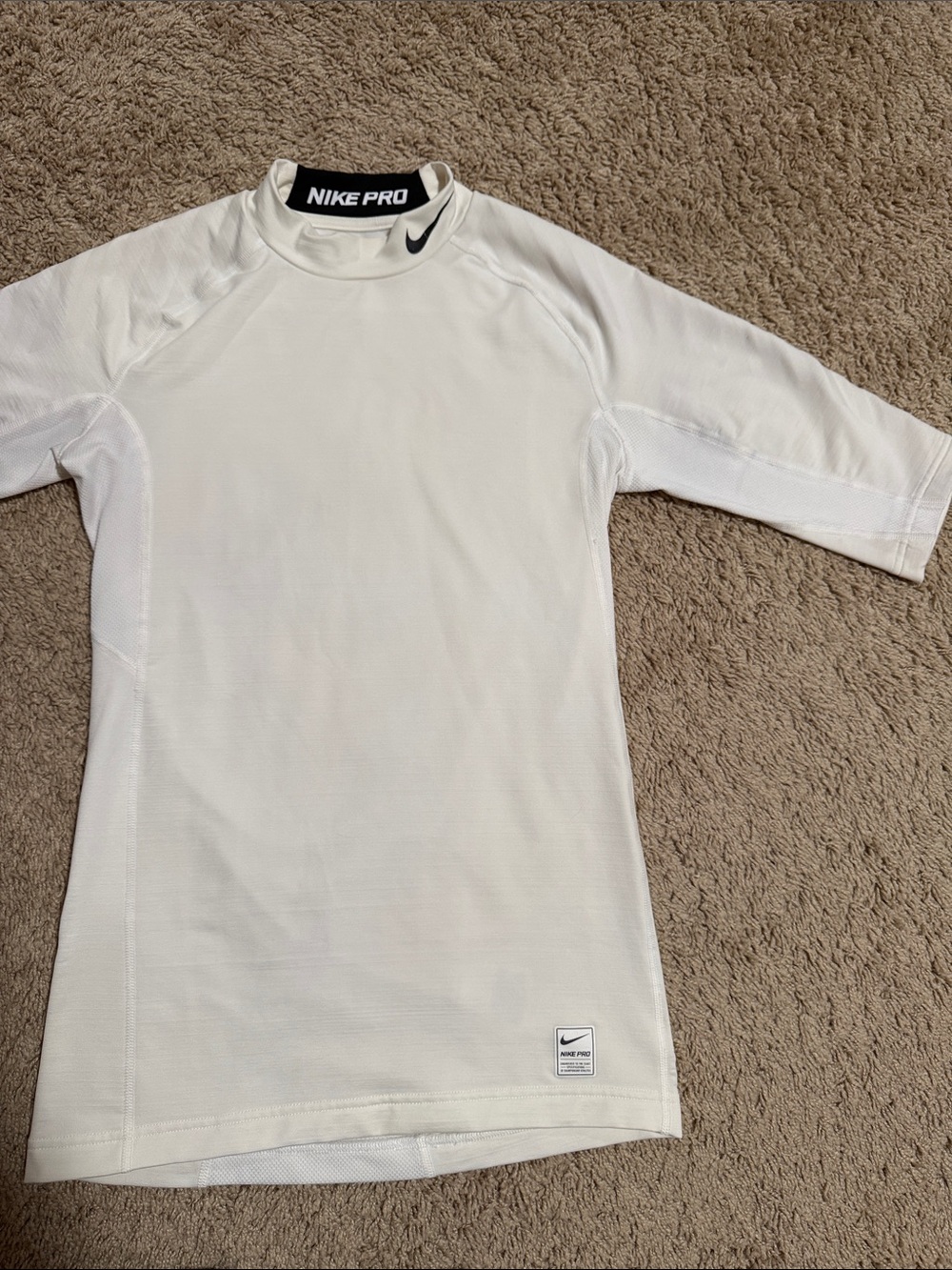 Nike Men’s White Short Sleeve Pro Compression Shirt